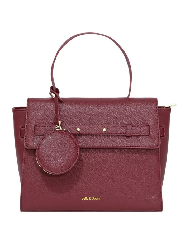 Duchess PU Bag in Burgundy image 1