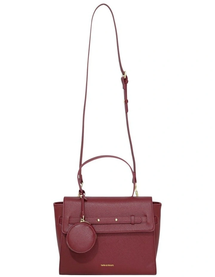Duchess PU Bag in Burgundy image 2
