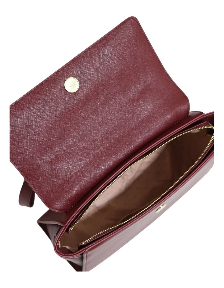 Duchess PU Bag in Burgundy image 3