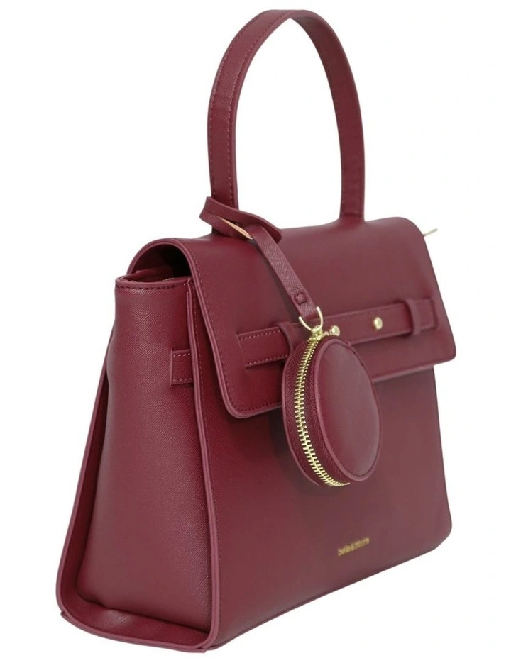 Duchess PU Bag in Burgundy image 5