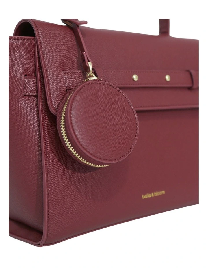 Duchess PU Bag in Burgundy image 6