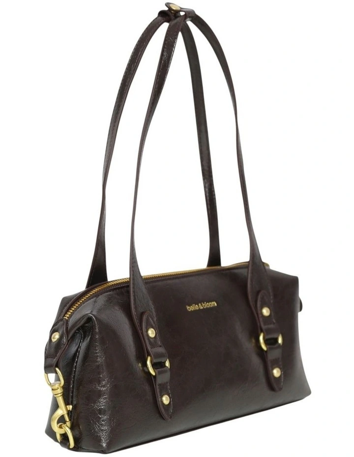Tide Sling PU Bag in Chocolate image 3