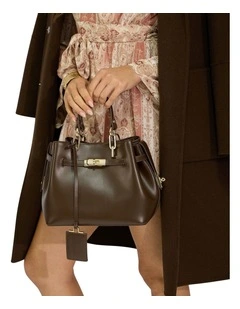 Gale Refined Bucket Bag in Chocolate