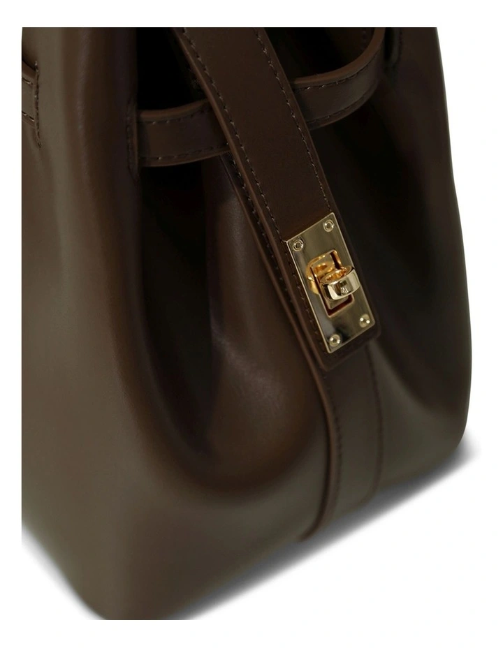 Gale Refined Bucket Bag in Chocolate image 3