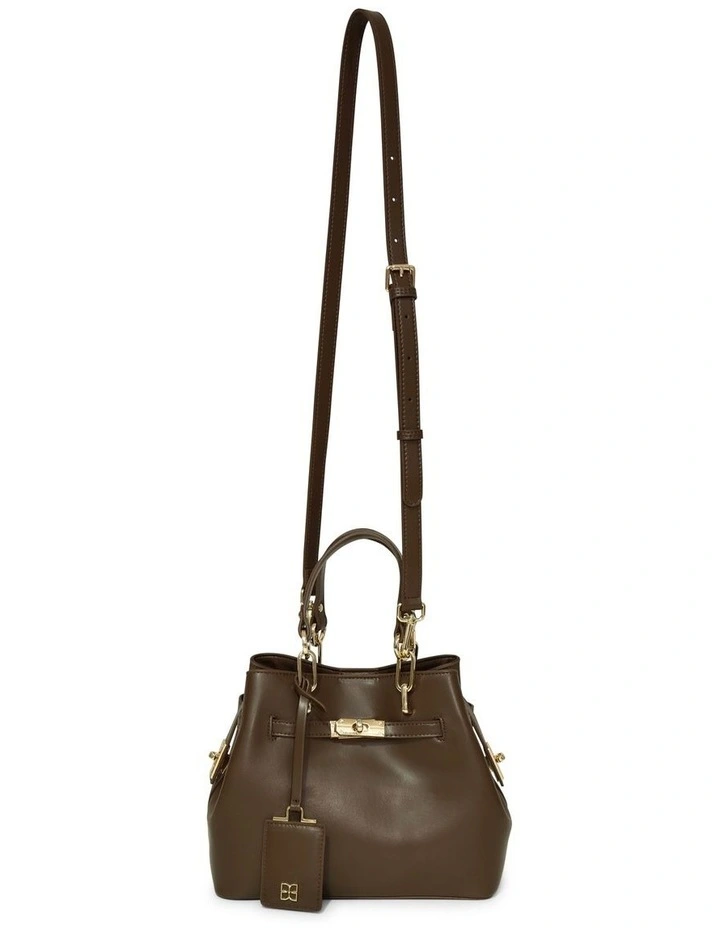 Gale Refined Bucket Bag in Chocolate image 4