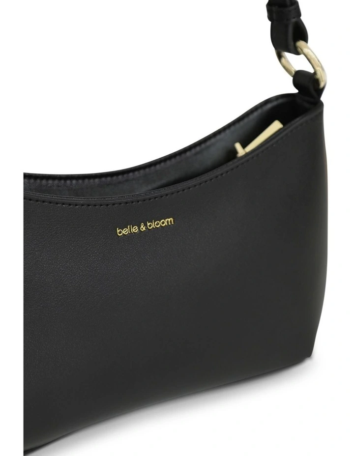 Girls Like Us Studded Leather Shoulder Bag in Black image 6