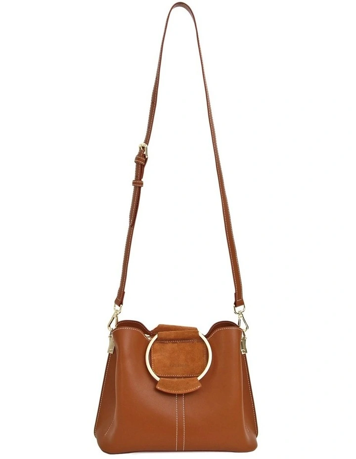 Twilight Leather Cross-Body Bag in Brown image 3