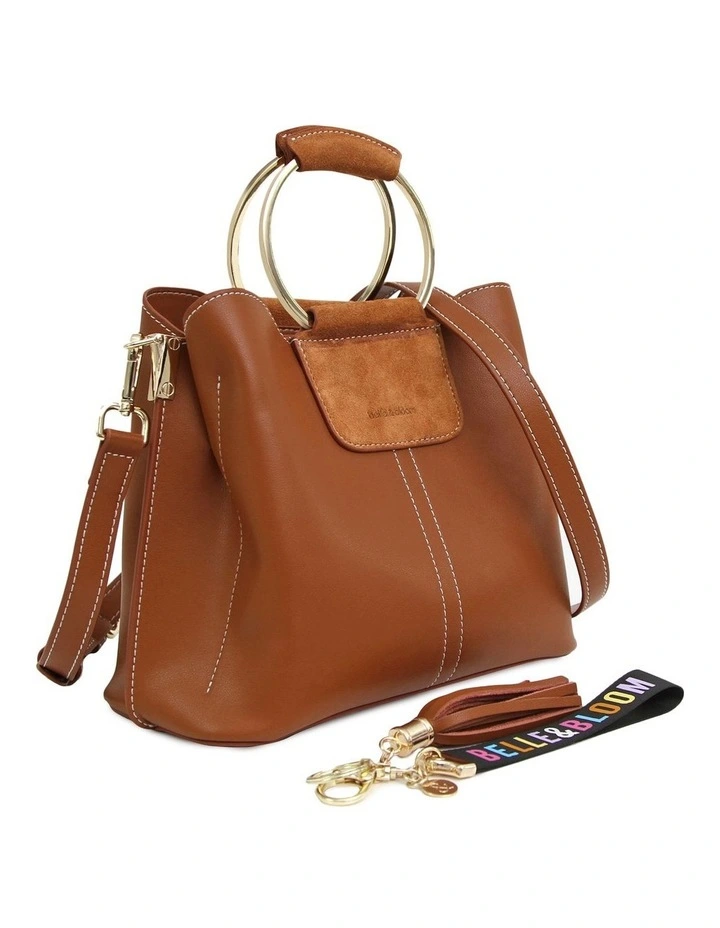 Twilight Leather Cross-Body Bag in Brown image 5