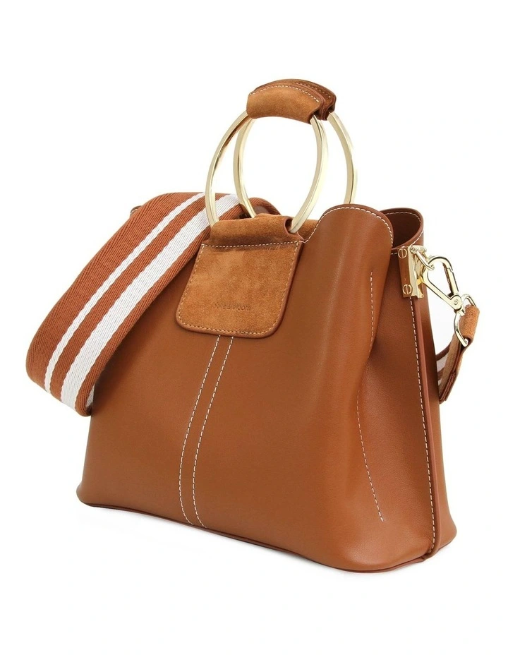 Twilight Leather Cross-Body Bag in Brown image 6