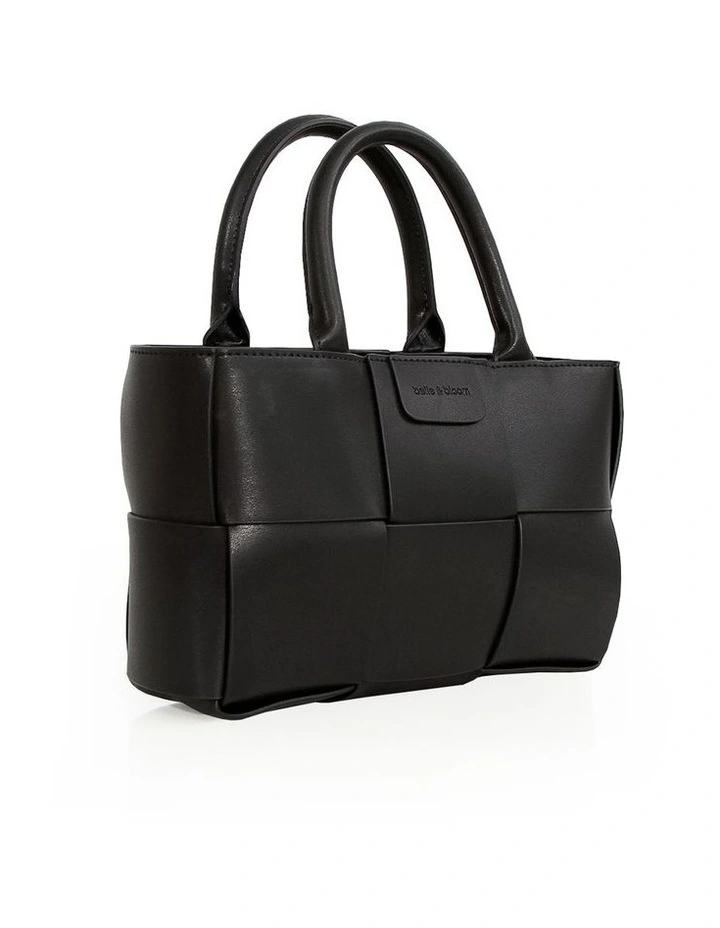 Little Love Woven Crossbody Bag in Black image 2