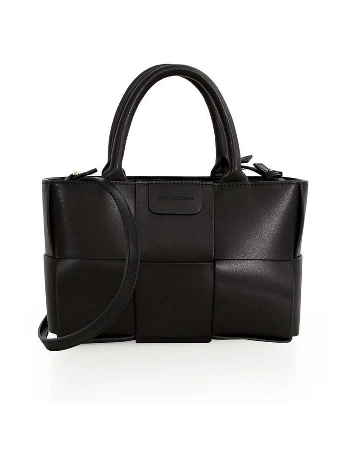 Little Love Woven Crossbody Bag in Black image 4