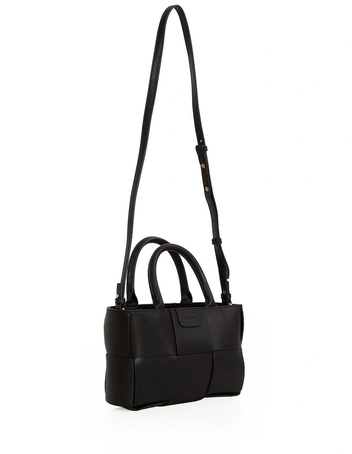 Little Love Woven Crossbody Bag in Black image 6