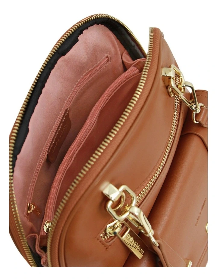 5th Ave Leather Backpack in Camel image 4