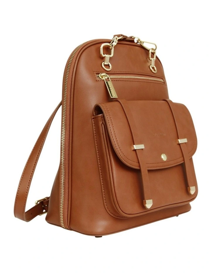 5th Ave Leather Backpack in Camel image 6