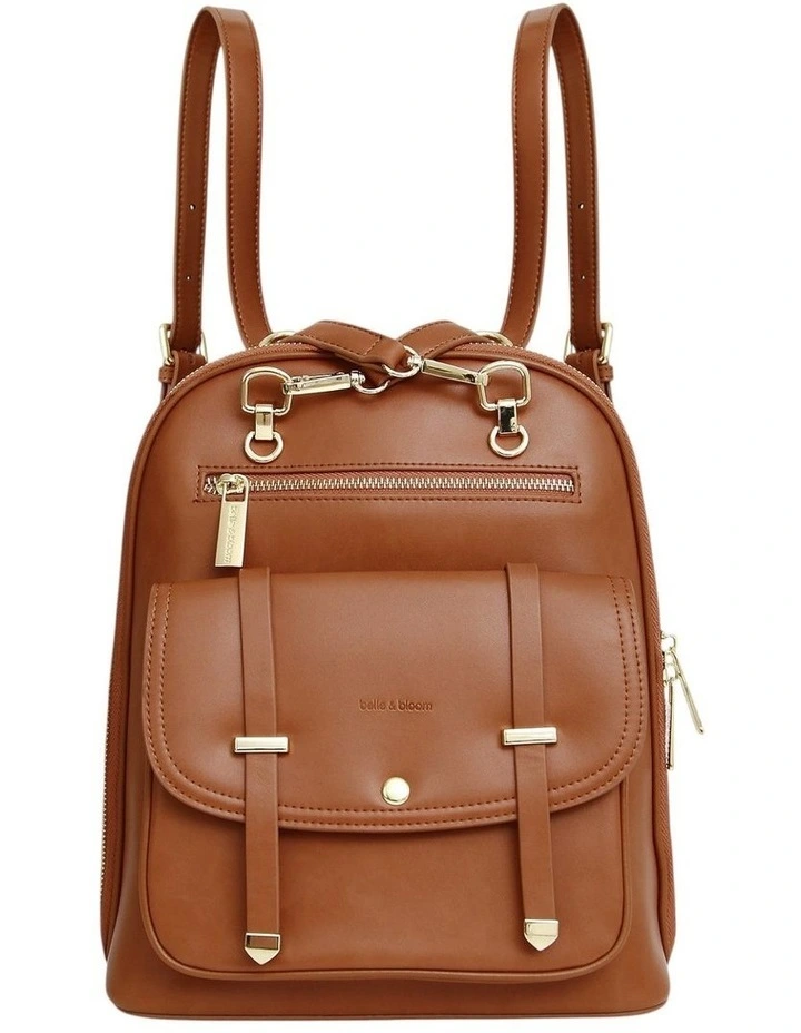 5th Ave Leather Backpack in Camel image 7