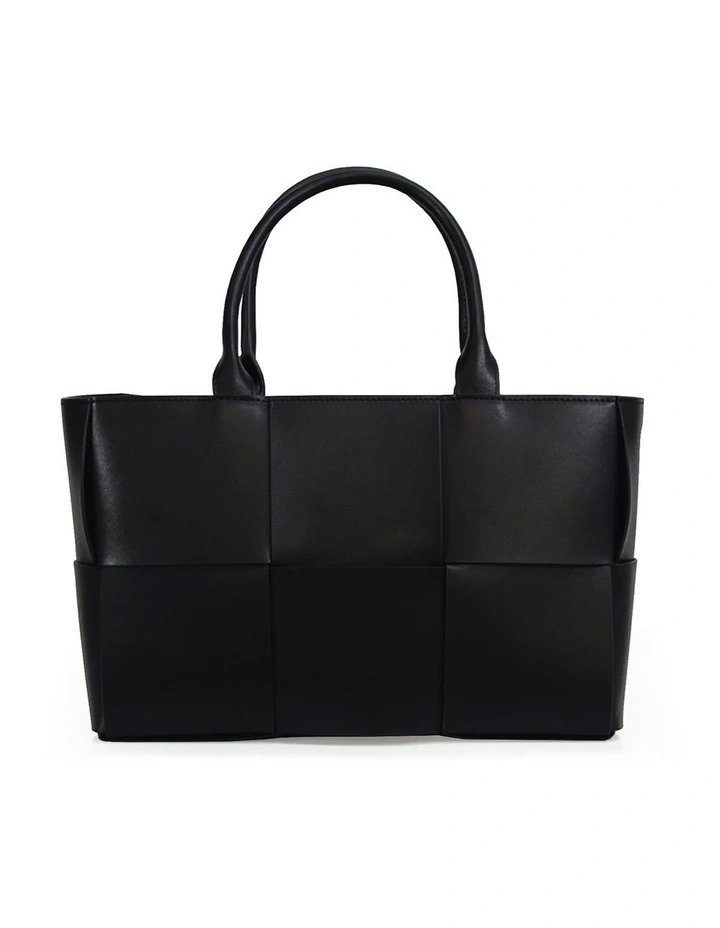 Long Way Home Woven Tote in Black image 3