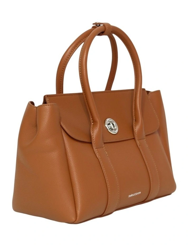 The Regent PU Bag in Tan image 3