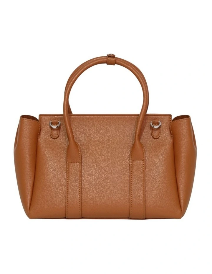 The Regent PU Bag in Tan image 4