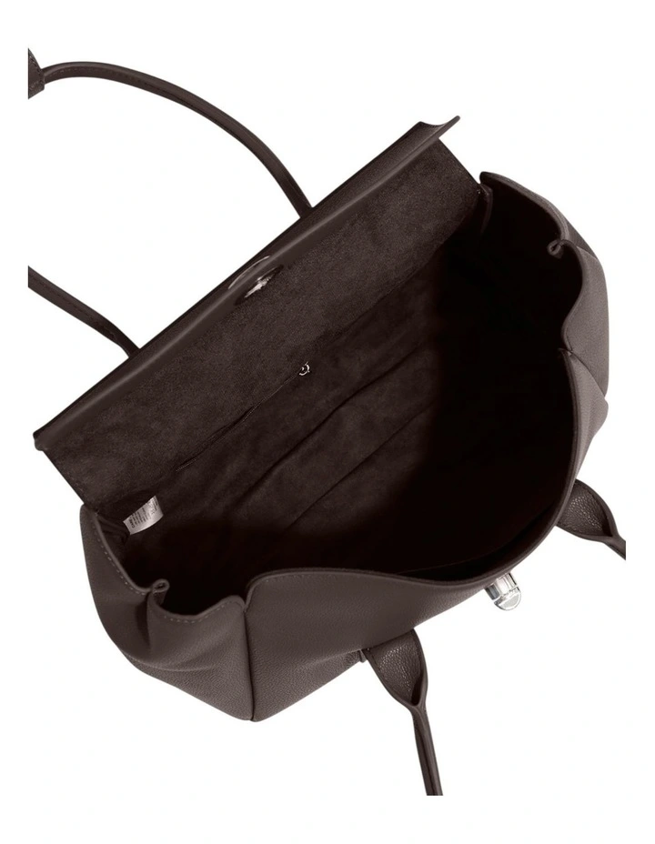 The Regent PU Bag in Chocolate image 5