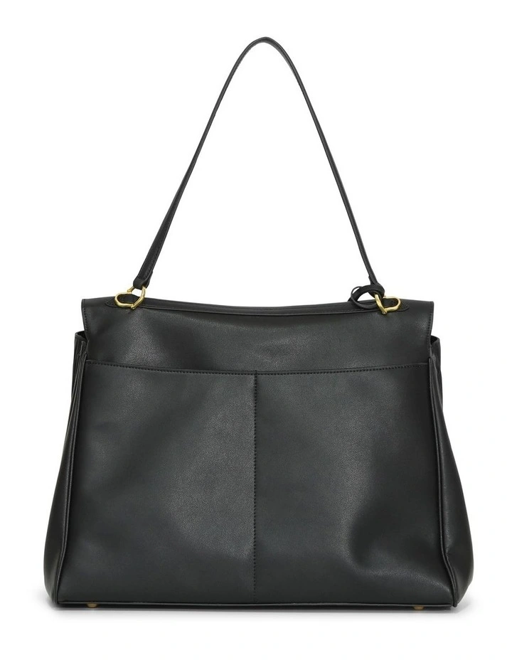 Skyfall Leather Shoulder Bag in Black image 3