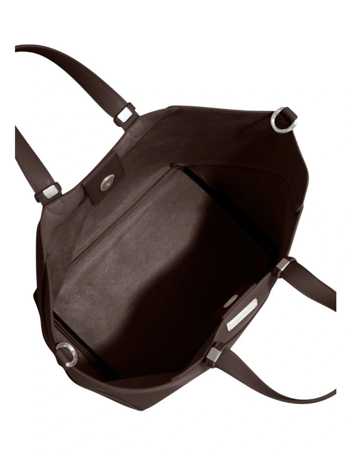 Port Classic PU Bag in Chocolate image 3
