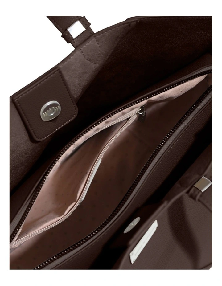 Port Classic PU Bag in Chocolate image 4