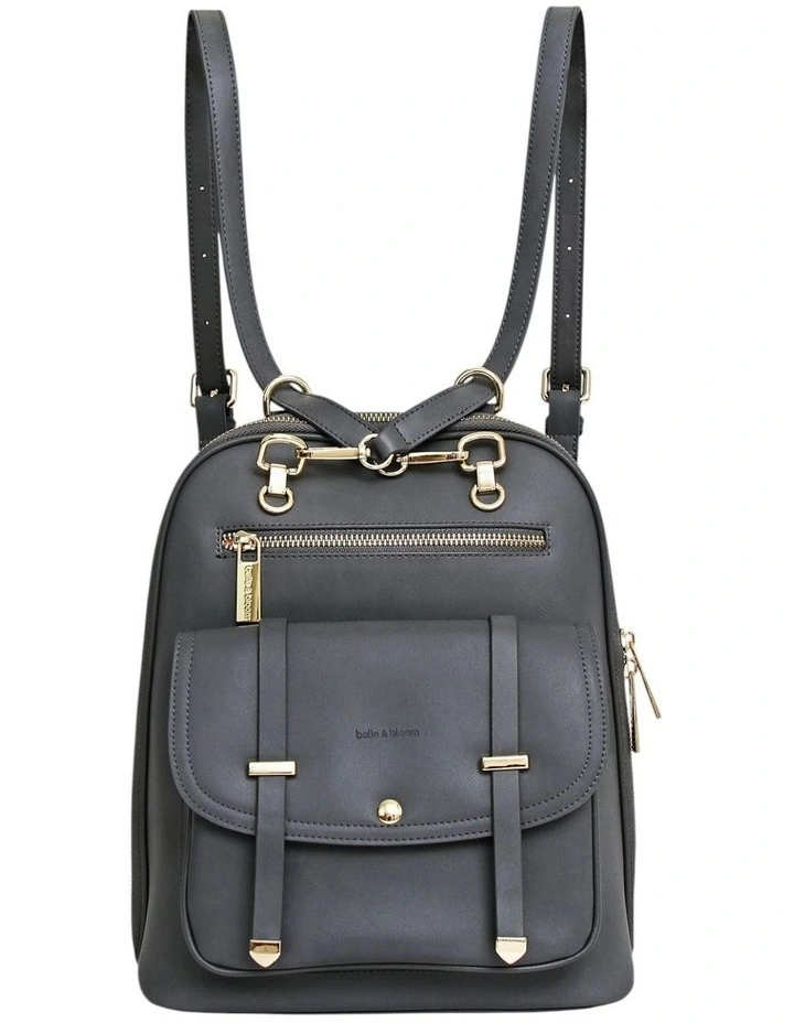 5th Ave Leather Backpack in Ash image 3