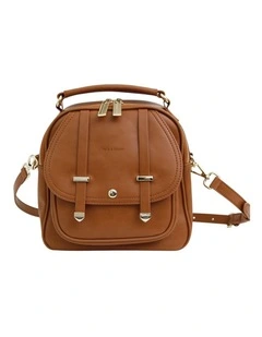 Camila Leather Backpack in Brown