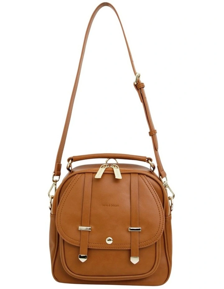 Camila Leather Backpack in Brown image 5