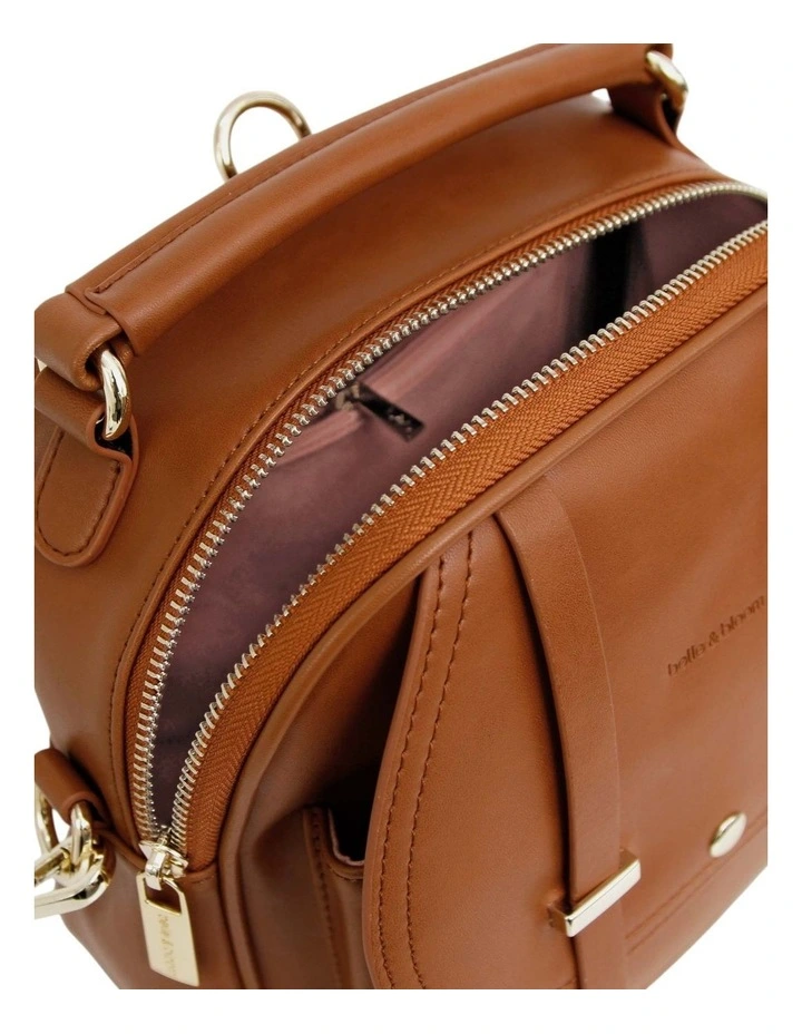 Camila Leather Backpack in Brown image 6