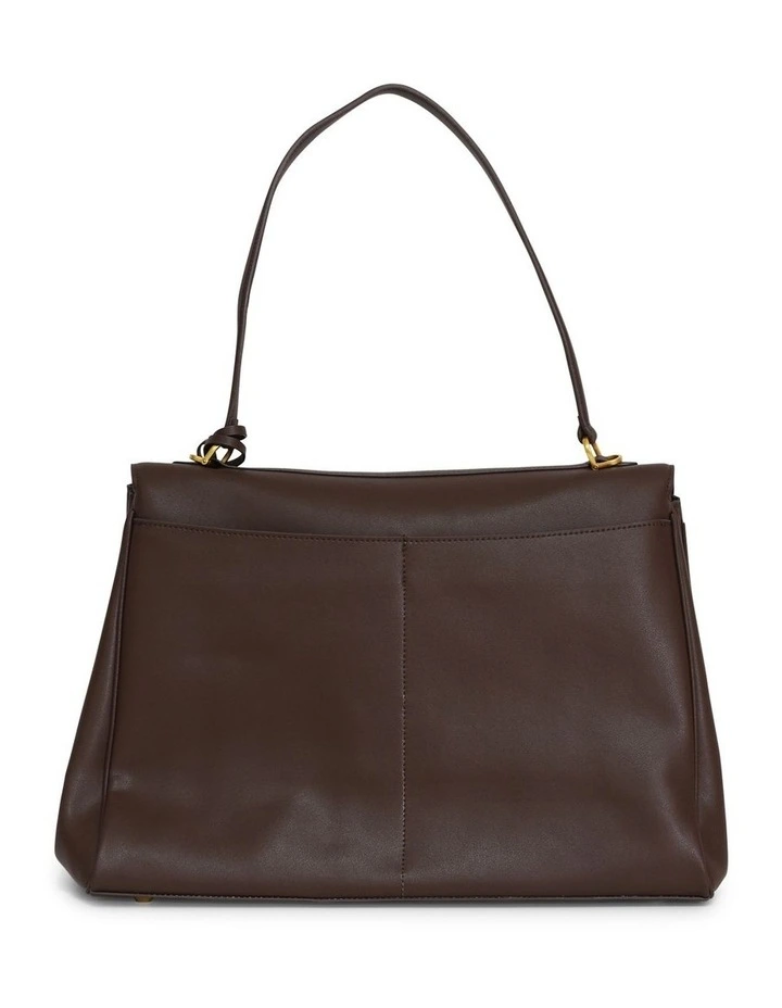 Skyfall Leather Shoulder Bag in Chocolate image 4