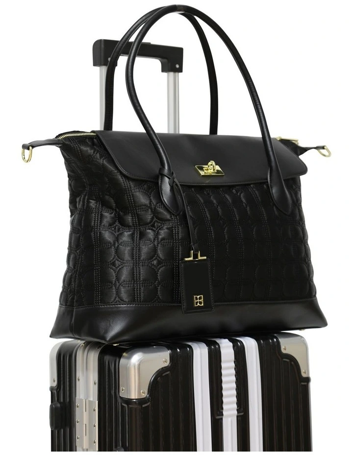 Just Add Sugar Quilted Bag in Black image 2