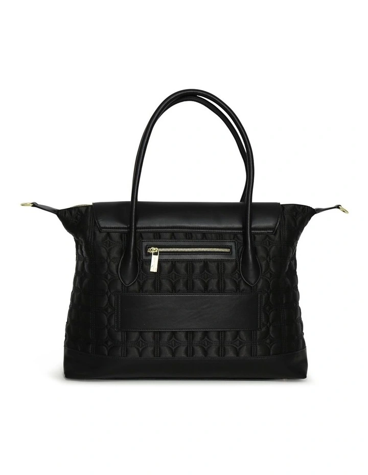 Just Add Sugar Quilted Bag in Black image 3