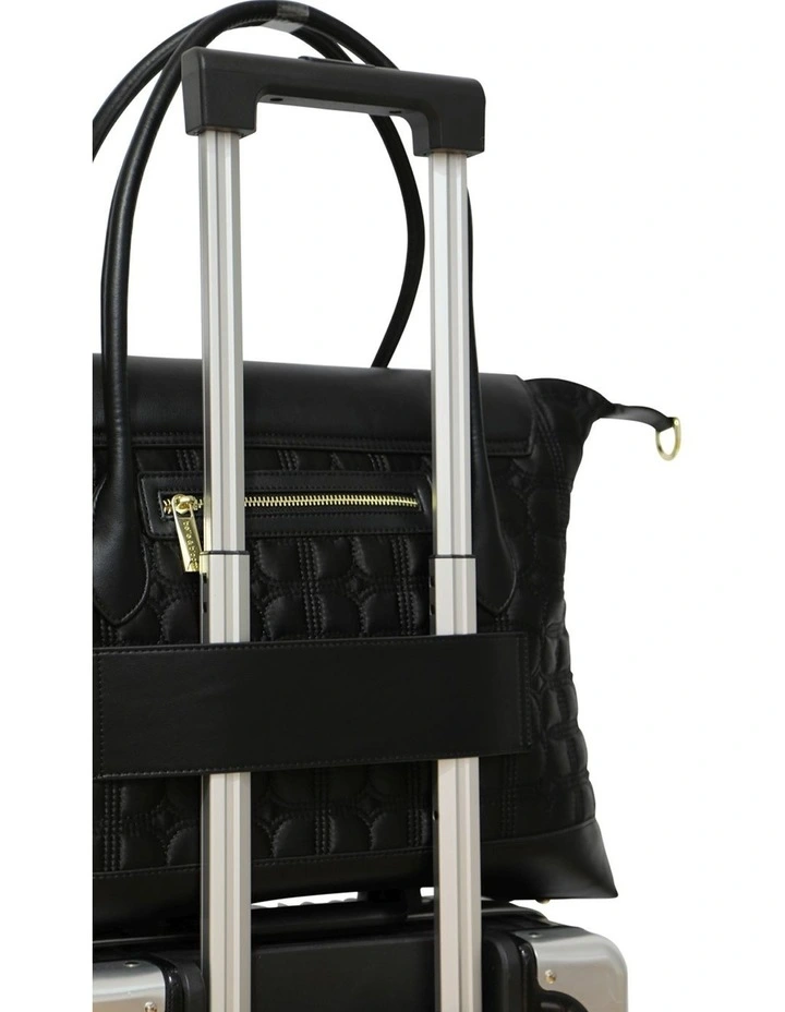 Just Add Sugar Quilted Bag in Black image 4