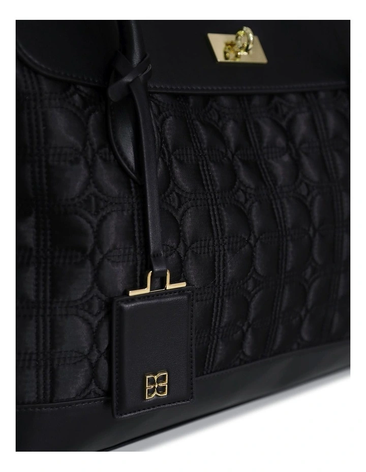 Just Add Sugar Quilted Bag in Black image 5