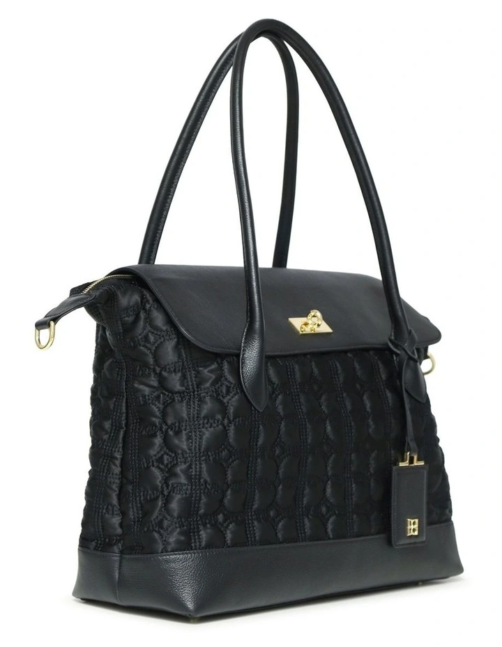Just Add Sugar Quilted Bag in Black image 6