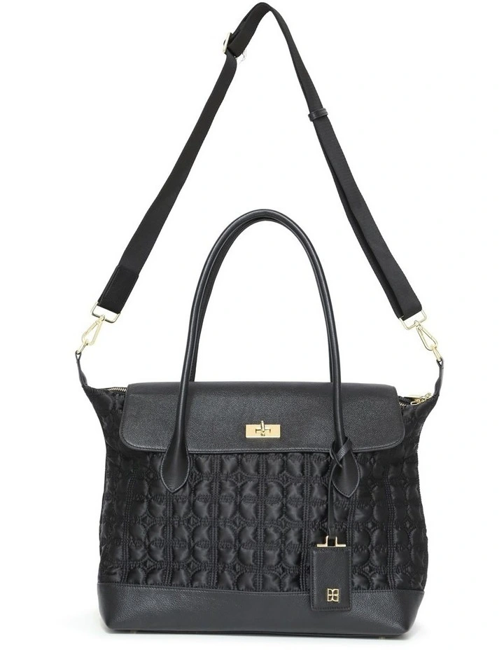 Just Add Sugar Quilted Bag in Black image 7