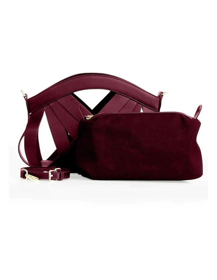 One More Night Crossbody Bag in Burgundy image 6