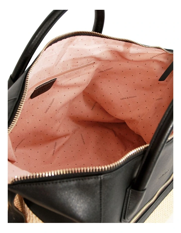 Poem To Nowhere Weekender Bag in Black/Oat image 6