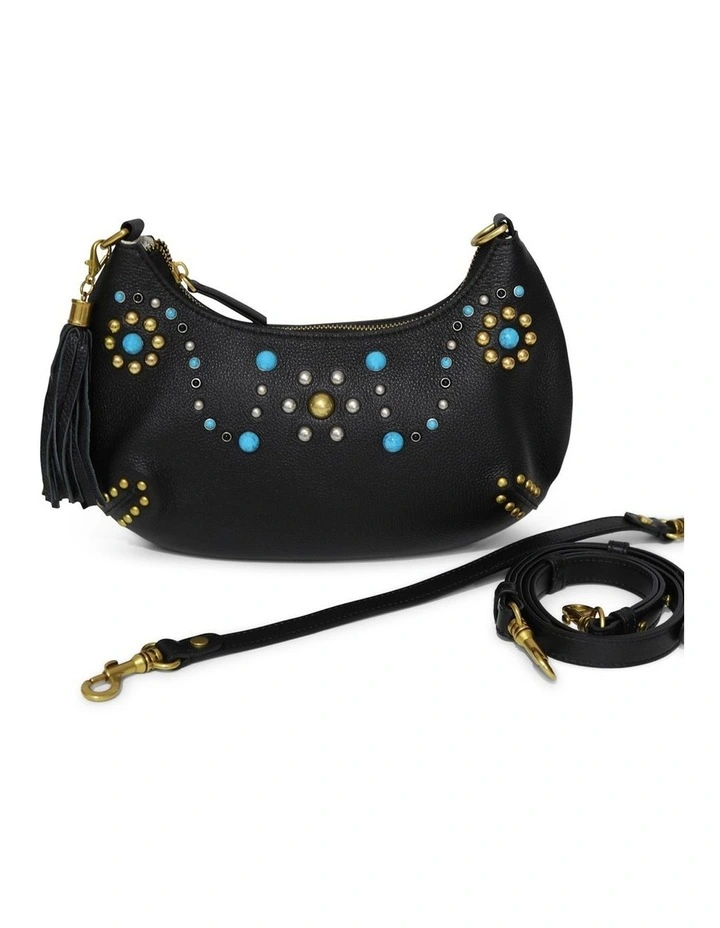 Give Me More Bead Shoulder Bag in Black image 6