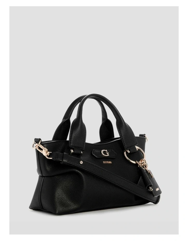 Suzy Mini Compartment Satchel Bag in Black image 4