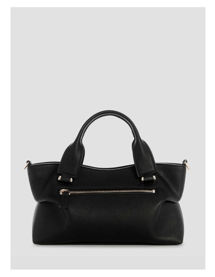 Suzy Mini Compartment Satchel Bag in Black image 6