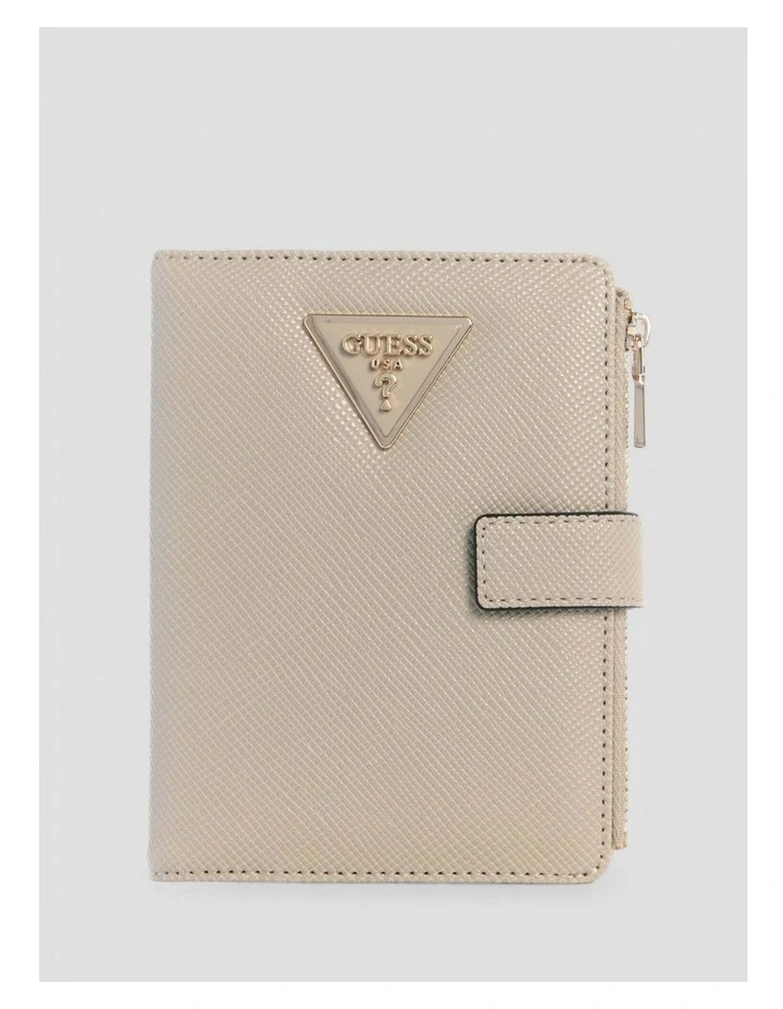 Laurel Passport Case in Beige image 1