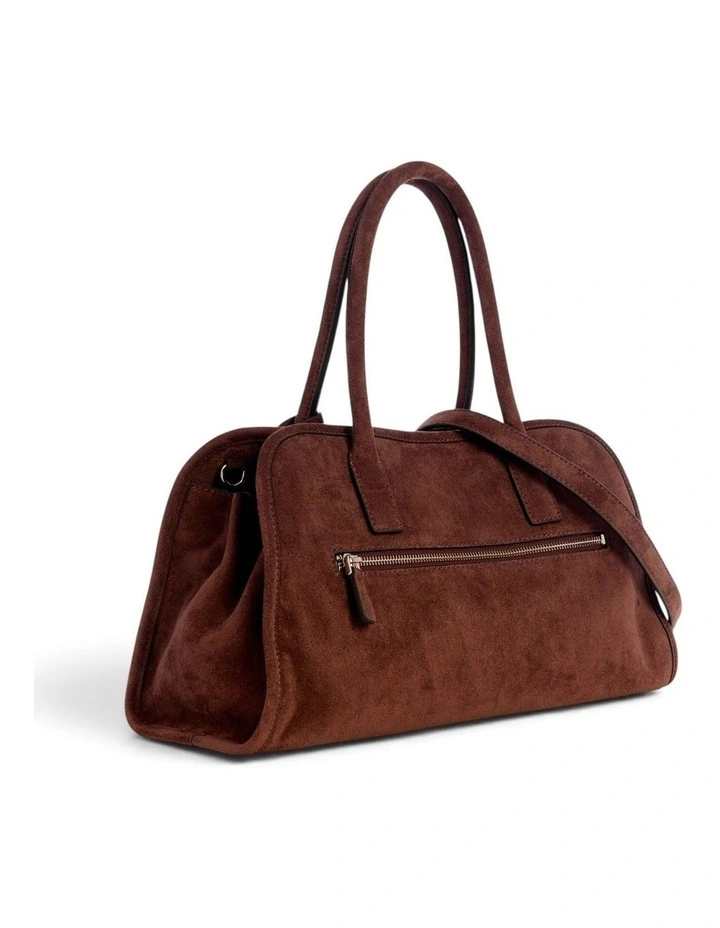 Samantha Girlfriend Satchel Bag in Brown image 2