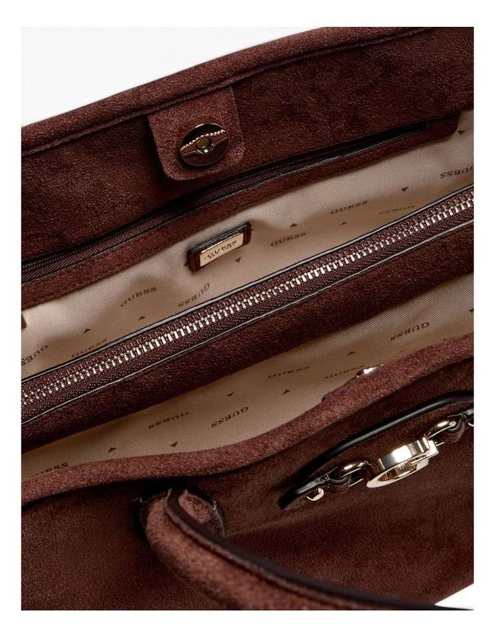 Samantha Girlfriend Satchel Bag in Brown image 3