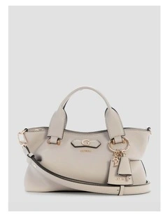 Suzy Mini Compartment Satchel Bag in Bone