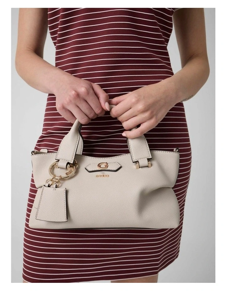 Suzy Mini Compartment Satchel Bag in Bone image 2