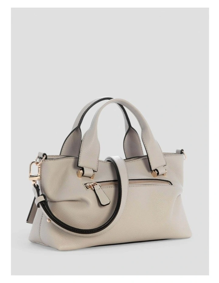 Suzy Mini Compartment Satchel Bag in Bone image 5