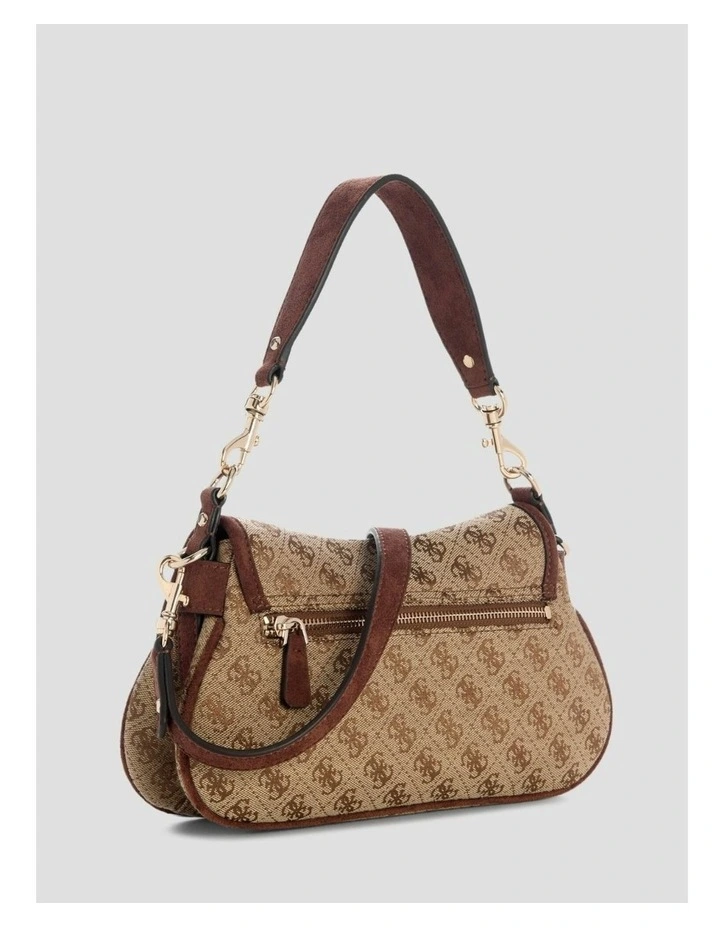 Samantha Flap Shoulder Bag in Brown image 5