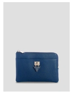 Patsie Key Ring Pouch in Blue